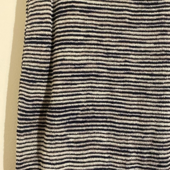 Theory Space-Dye Tank Racerback Midi Dress Blue and White Sz Small - Picture 9 of 13